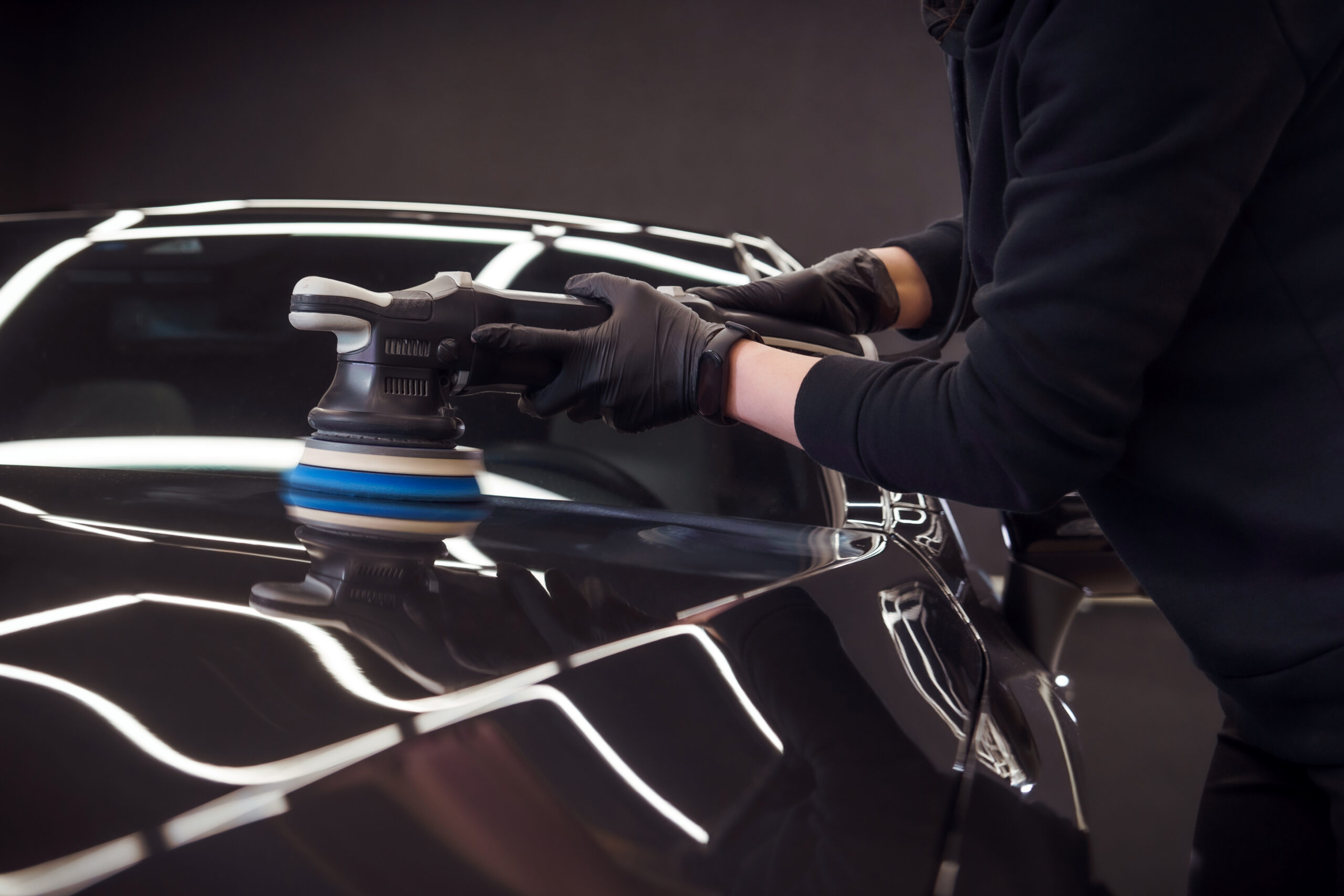 Bravus 2-step paint correction removing water spot etching from clear coat